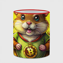 Кружка 3D Крипто-хомяк, цвет: 3D-красный кант — фото 2