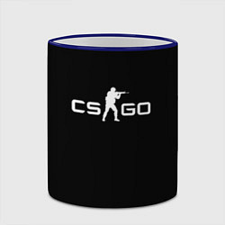 Кружка 3D Counter strike logo, цвет: 3D-синий кант — фото 2