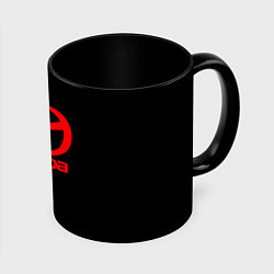 Кружка 3D Mazda red logo, цвет: 3D-белый + черный