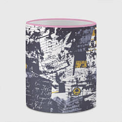 Кружка 3D Газетная страничка, цвет: 3D-розовый кант — фото 2