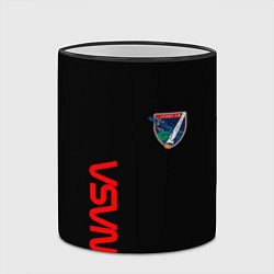 Кружка 3D Nasa space logo steel, цвет: 3D-черный кант — фото 2