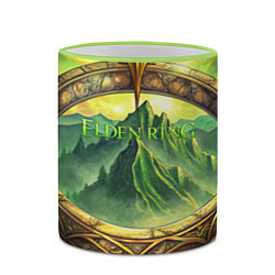 Кружка 3D Магическое кольцо Elden Ring, цвет: 3D-светло-зеленый кант — фото 2