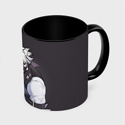 Кружка 3D Von Lycaon - Zenless Zone Zero, цвет: 3D-белый + черный
