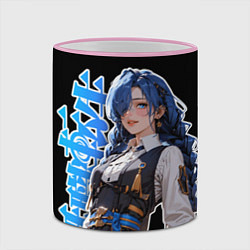 Кружка 3D Mushoku Tensei - Рокси тян, цвет: 3D-розовый кант — фото 2