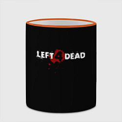 Кружка 3D Left 4 Dead logo, цвет: 3D-оранжевый кант — фото 2