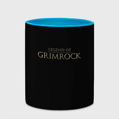 Кружка цветная Legend of Grimrock / 3D-Белый + небесно-голубой – фото 2