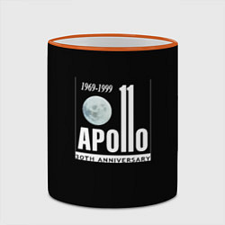 Кружка 3D Apollo space, цвет: 3D-оранжевый кант — фото 2