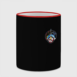 Кружка 3D Nasa space logo usa steel, цвет: 3D-красный кант — фото 2