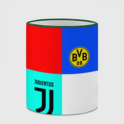 Кружка 3D Juventus x Borussia, цвет: 3D-зеленый кант — фото 2