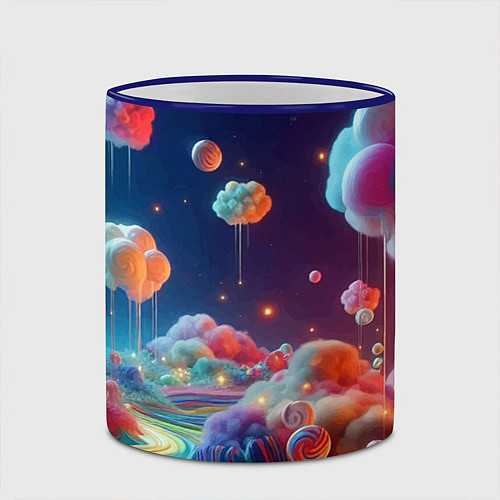 Кружка цветная Planet chupa chups - neon glow / 3D-Синий кант – фото 2