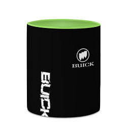 Кружка 3D Buik logo white, цвет: 3D-белый + светло-зеленый — фото 2