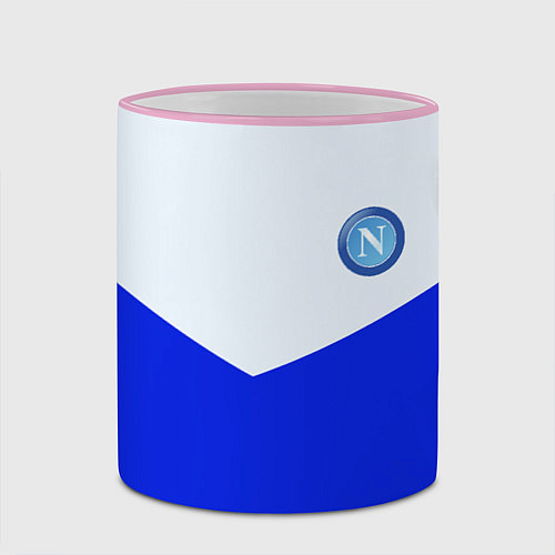 Кружка цветная Napoli fc geometry / 3D-Розовый кант – фото 2