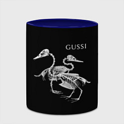 Кружка 3D Gussi - two skeletons of a goose, цвет: 3D-белый + синий — фото 2