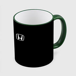 Кружка 3D Honda white logo auto, цвет: 3D-зеленый кант