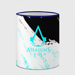 Кружка 3D Assassins Creed краски текстура, цвет: 3D-синий кант — фото 2