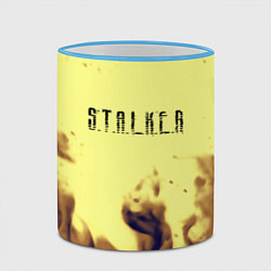 Кружка 3D Stalker fire retro, цвет: 3D-небесно-голубой кант — фото 2