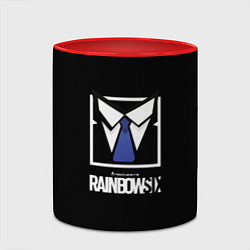 Кружка 3D Ubisoft rainbow six, цвет: 3D-белый + красный — фото 2