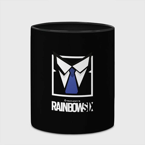 Кружка цветная Ubisoft rainbow six / 3D-Белый + черный – фото 2