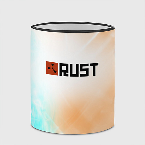 Кружка цветная RUST gradient / 3D-Черный кант – фото 2