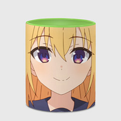 Кружка 3D Моя подруга олениха Нокотан Торако Коси, цвет: 3D-белый + светло-зеленый — фото 2