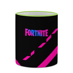 Кружка 3D Fortnite geometry pink, цвет: 3D-светло-зеленый кант — фото 2