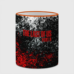 Кружка 3D The Last of Us брызги красок, цвет: 3D-оранжевый кант — фото 2