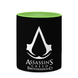 Кружка 3D Assassins Creed brotherhood, цвет: 3D-белый + светло-зеленый — фото 2