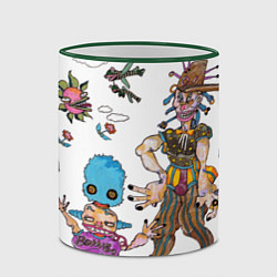 Кружка 3D Оинго И Боинго - JoJo спин-офф, цвет: 3D-зеленый кант — фото 2