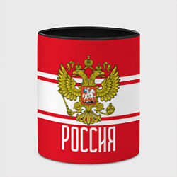 Кружка 3D Герб Российской Федерации, цвет: 3D-белый + черный — фото 2