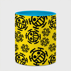 Кружка 3D One Piece Trafalgar Law, цвет: 3D-белый + небесно-голубой — фото 2