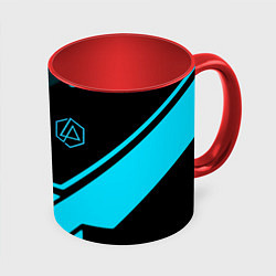 Кружка 3D Linkin park geometry, цвет: 3D-белый + красный