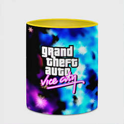 Кружка 3D Gta flame winter, цвет: 3D-белый + желтый — фото 2
