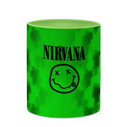 Кружка 3D Nirvana x Billie, цвет: 3D-белый + светло-зеленый — фото 2