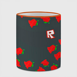 Кружка 3D Roblox rose, цвет: 3D-оранжевый кант — фото 2