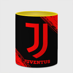 Кружка 3D Juventus - red gradient, цвет: 3D-белый + желтый — фото 2