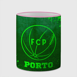 Кружка 3D Porto - green gradient, цвет: 3D-розовый кант — фото 2