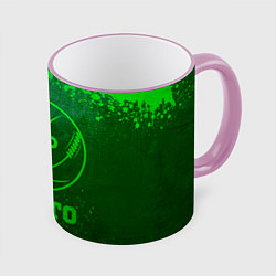 Кружка 3D Porto - green gradient, цвет: 3D-розовый кант