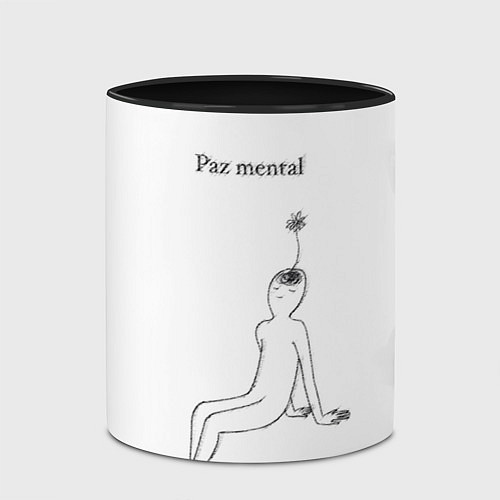 Кружка цветная Ментальный образ учителя / 3D-Белый + черный – фото 2