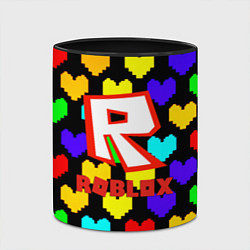 Кружка 3D Роблокс сердца, цвет: 3D-белый + черный — фото 2