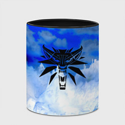 Кружка 3D The Witcher logo winter, цвет: 3D-белый + черный — фото 2