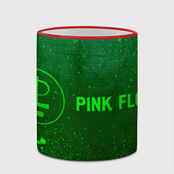 Кружка 3D Pink Floyd - green gradient по-горизонтали, цвет: 3D-красный кант — фото 2