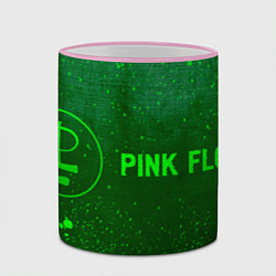 Кружка 3D Pink Floyd - green gradient по-горизонтали, цвет: 3D-розовый кант — фото 2