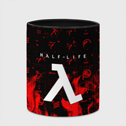 Кружка 3D Half life fire, цвет: 3D-белый + черный — фото 2