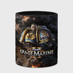 Кружка 3D Captain Titus Warhammer 40000 space marine 2, цвет: 3D-белый + черный — фото 2