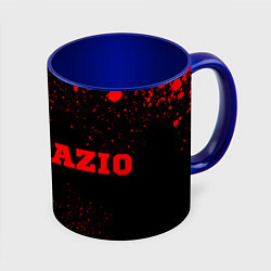 Кружка 3D Lazio - red gradient по-горизонтали, цвет: 3D-белый + синий