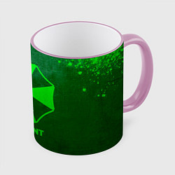Кружка 3D Resident Evil - green gradient, цвет: 3D-розовый кант