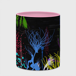 Кружка 3D Неоновый сюреализм, цвет: 3D-белый + розовый — фото 2