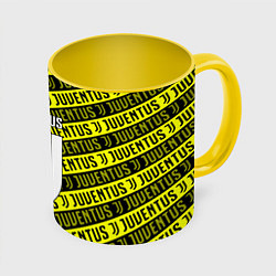 Кружка 3D Juventus pattern fc, цвет: 3D-белый + желтый