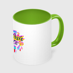 Кружка 3D В первый класс, цвет: 3D-белый + светло-зеленый