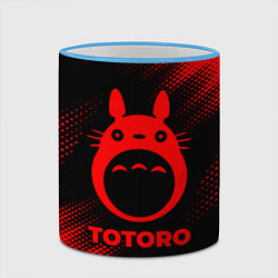 Кружка 3D Totoro - red gradient, цвет: 3D-небесно-голубой кант — фото 2